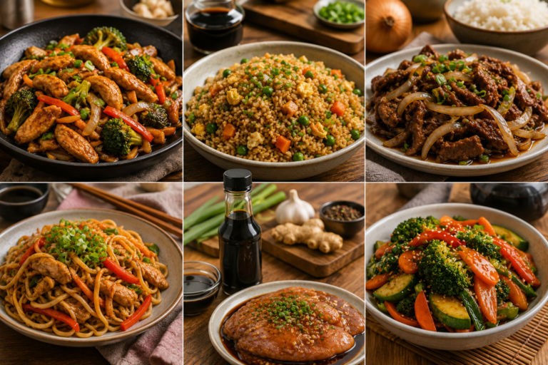 receitas em geral um ao lado da outra